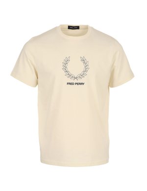 OUTLINE LAUREL WREATH - T-Shirt print - ecru