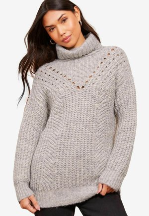 STITCH DETAIL - Strickpullover - grey