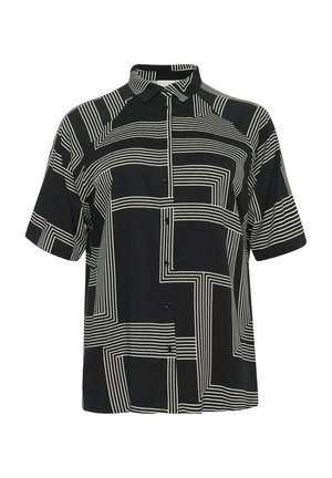 Kaffe Curve Chemisier - black chalk graphic lines