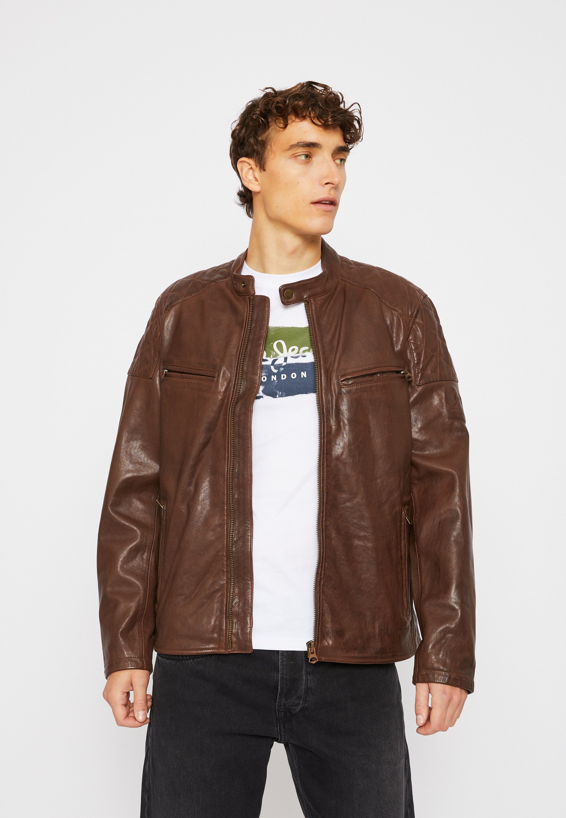 Pepe Jeans JAYSON de cuero - brown/marrón - Zalando.es