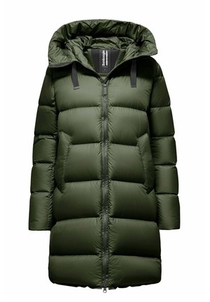 Piumino lungo - dark moss green
