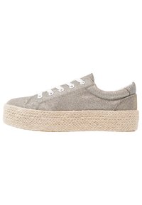 CAFèNOIR Espadrillas - metallic grey