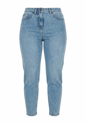 Ulla Popken, ELASTIC WAIST MOM JEANS - Mom jeans - light blue