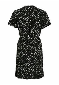 VILA KURZÄRMELIGES - Abito a camicia - black
