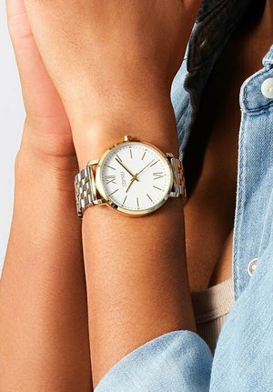 Esprit ANALOG QUARZ - Montre - weiß- und gelbgoldfarben
