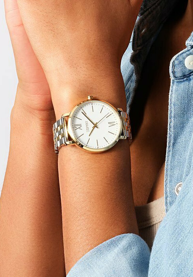 Esprit ANALOG QUARZ - Ure - weiß- und gelbgoldfarben