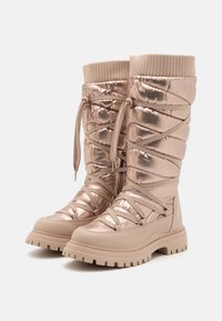 Anna Field Wide Fit Fűzős csizmák - beige