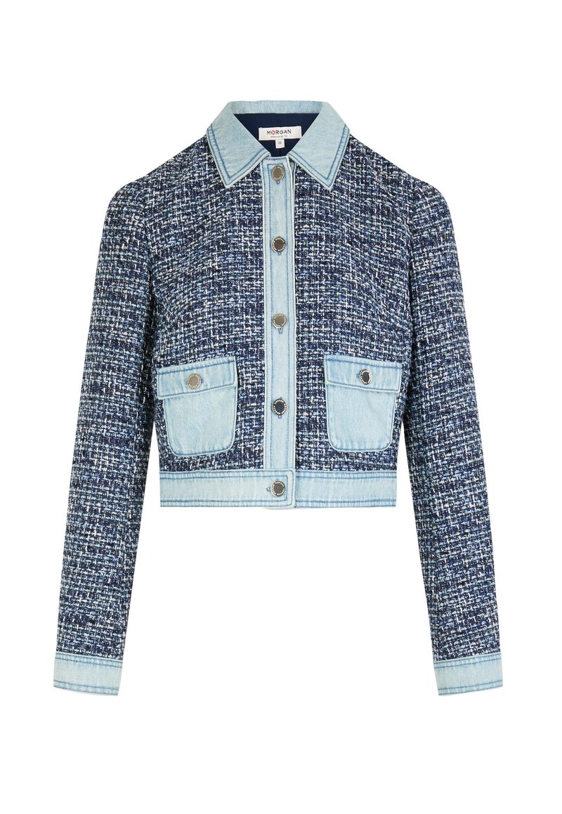 Veste Valsa Veste en tweed bleue