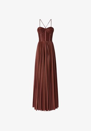 Pinko, CICOGNA INDEMAGLIABILE - Vestito lungo - brown