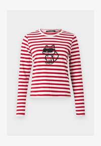 Non sélectionné, scarlet sage/cream stripe