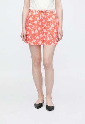 Šortky - mottled light red