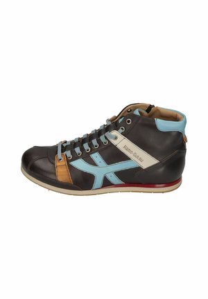 Sneaker high - brown/cielo