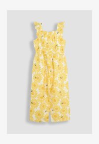 Nevybráno, yellow sunflower print seersucker