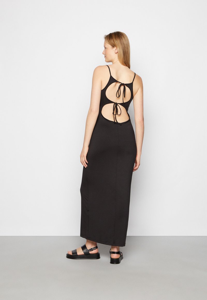 Weekday SOPHIE OPEN BACK DRESS Maxikleid black/schwarz Zalando.at