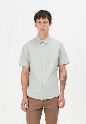 Selected Homme SLHREG SUN SHIRT - Shirt - iceberg green/white