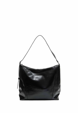 SHOULDER WITH BUCKLE - Borsa a mano - black