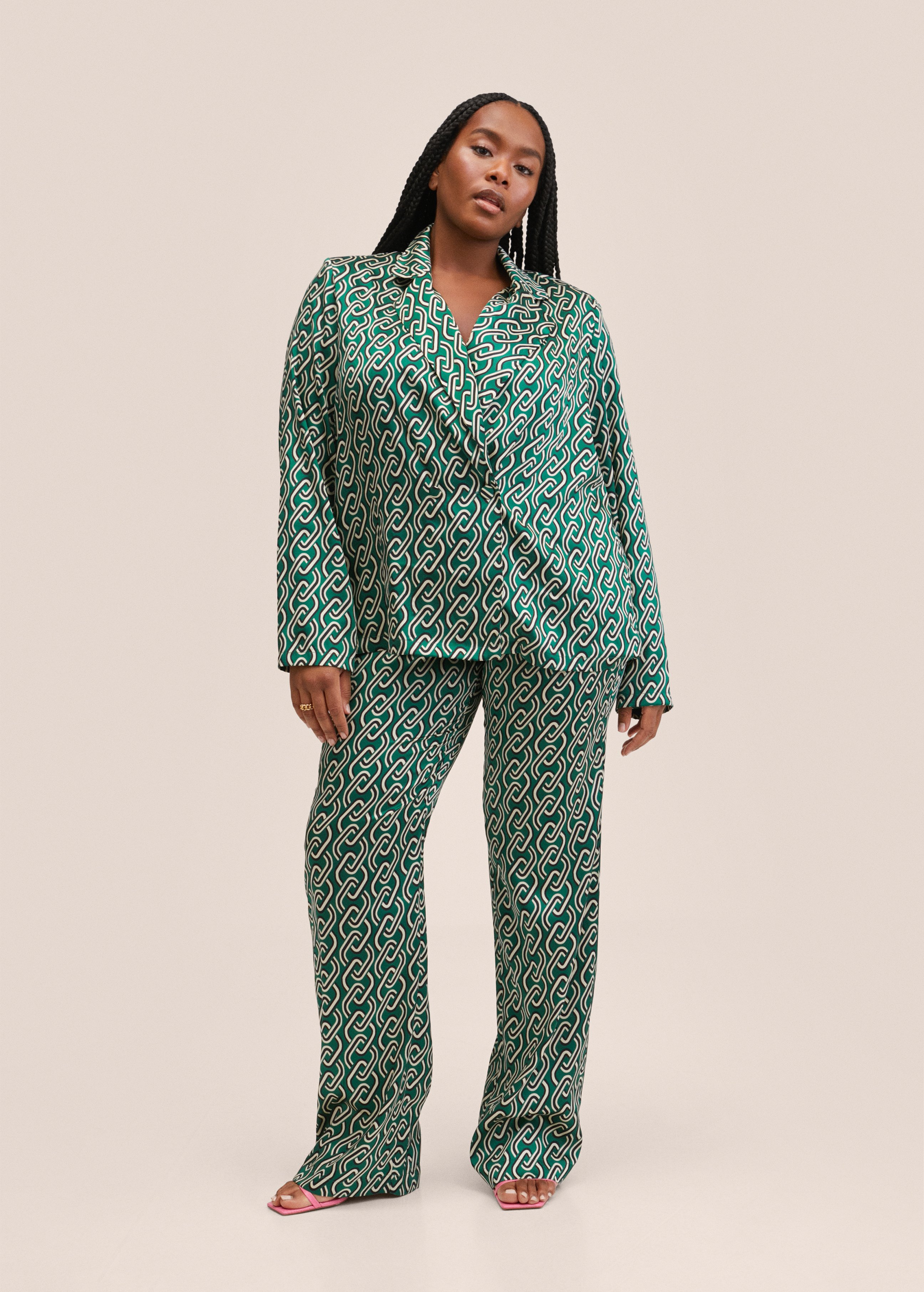 Mango CHAIN - Pantaloni - groen/verde - Zalando.it