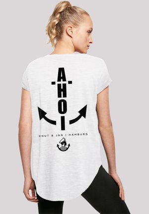 AHOI ANKER KNUT & JAN HAMBURG - Print T-shirt - weiß