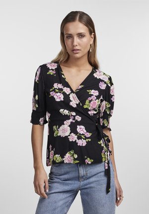 Pieces PCTALA 2/4 WRAP NOOS BC - Μπλούζα - black