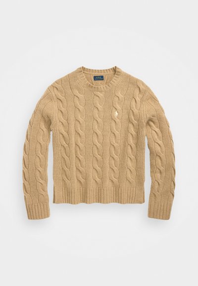 Polo Ralph Lauren CLASSIC LONG SLEEVE - Pulover - camel melange