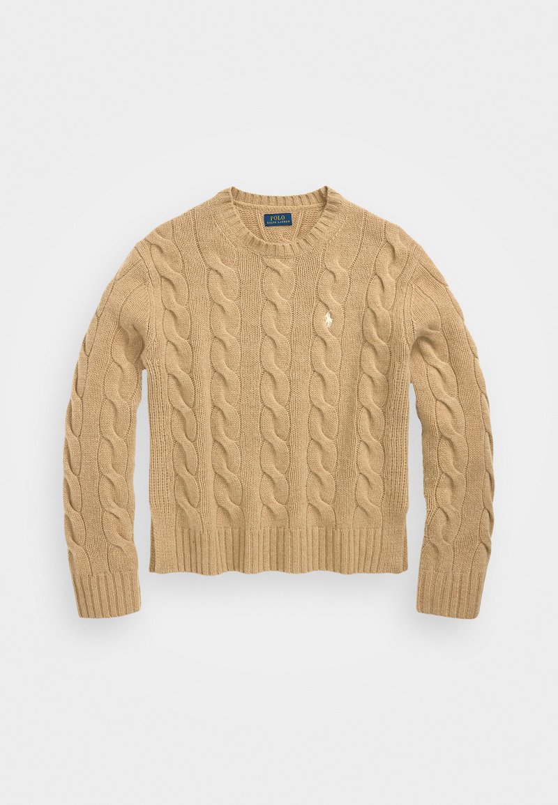 Polo Ralph Lauren CLASSIC LONG SLEEVE - Strikkegenser - camel melange