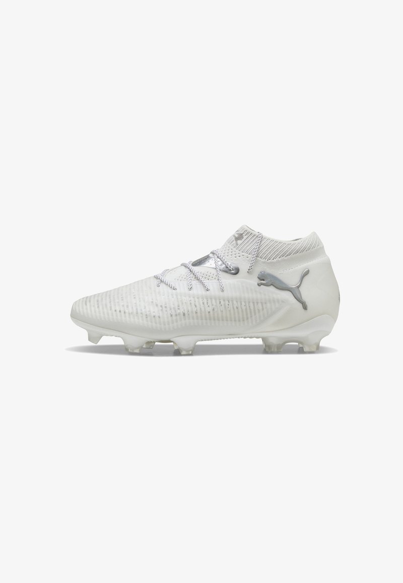 Puma FUTURE 8 ULTIMATE - Fußballschuhe für festen Untergrund - white matte silver