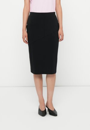 INSIDE OUT - Fustă tip creion - black