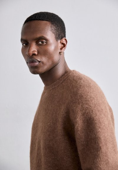 Filippa K FLUFFY HAMMER SLEEVE - Džemper - mocha