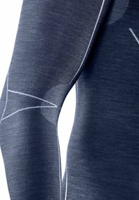 FALKE WOOL-TECH HIGH ZIP NECK COLD TO VERY COLD TEMPERATURES - Maglietta intima - space blue