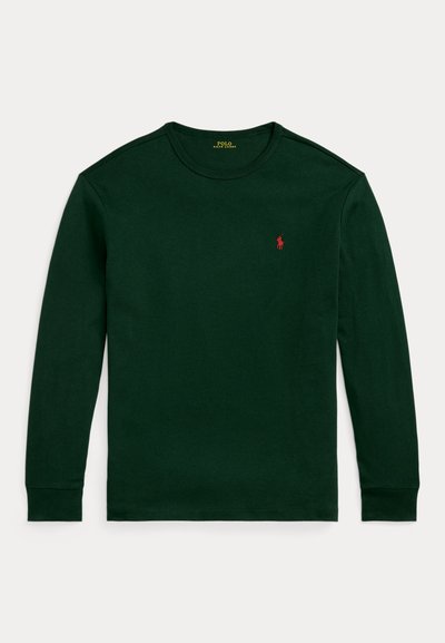 Polo Ralph Lauren CLASSIC FIT HEAVYWEIGHT JERSEY T-SHIRT - Tops ar garām piedurknēm - vintage pine