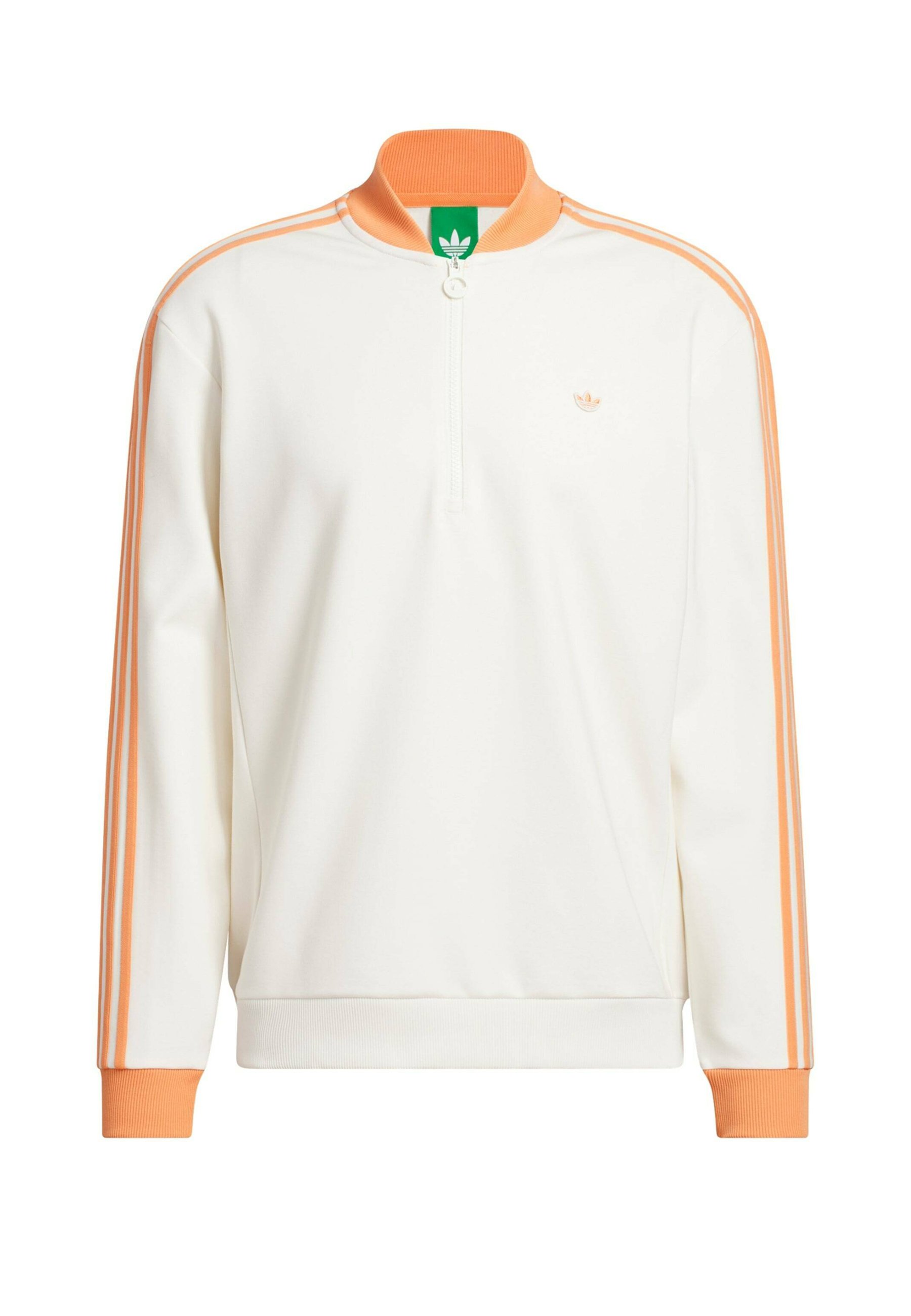 adidas Golf Originals ZIP - Sweatshirt - chalk white dusky orange