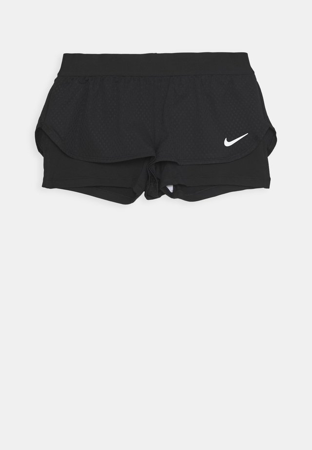 SHORT 2-IN-1 - kurze Sporthose - black/white