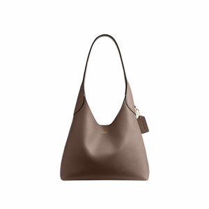 COACH BROOKLYN SHOULDER BAG - Bolso de mano - dark stone