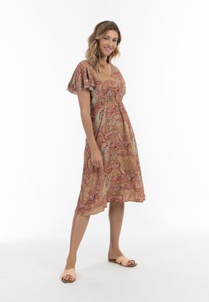 usha MIT PAISLEY - Vestito estivo - bordeaux