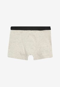 Ljusgrå boxershorts med svart elastisk midja. Mjukt, stretchigt tyg med en slät yta och en klassisk kort design.