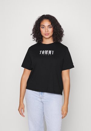 REG ESSENTIAL LOGO - Print T-shirt - black