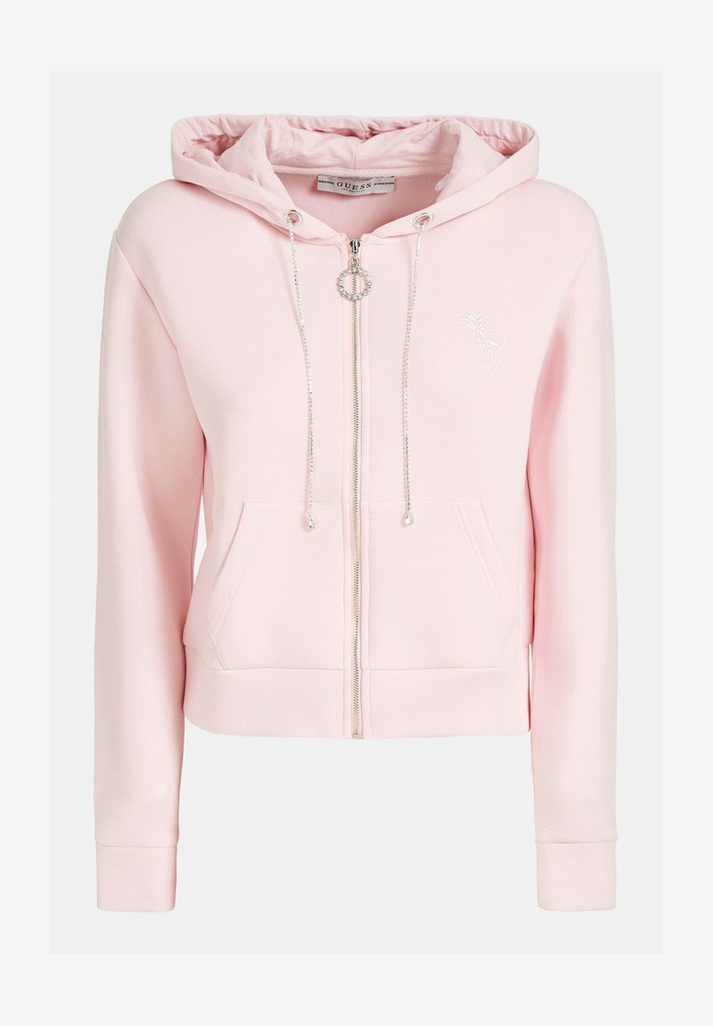 Guess Scuba Knw Sweatjacke Rose Pink Zalando At