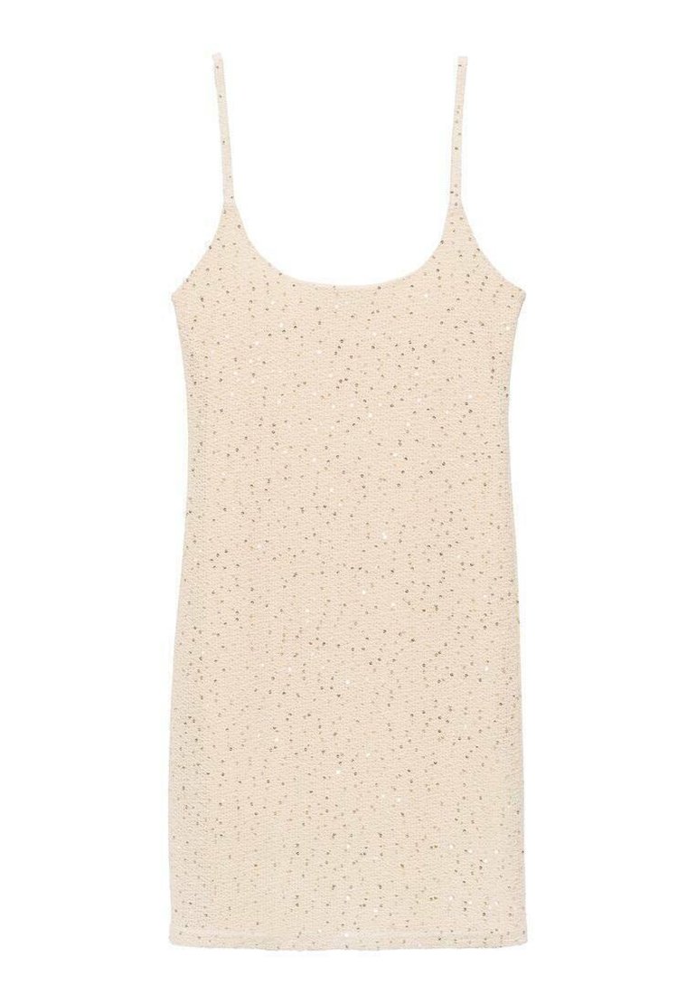 Mango Cocktailjurk crème Mango Cocktailjurk crème