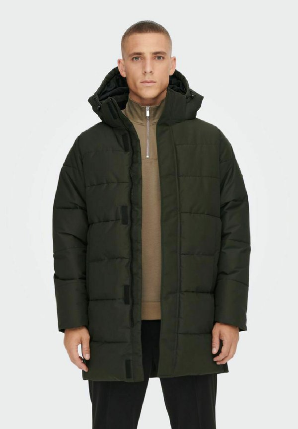ONSCARL QUILTED OTW - Wintermantel - peat