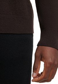 FALKE BASIC LAMBSWOOL CREW - Strickpullover - dark brown