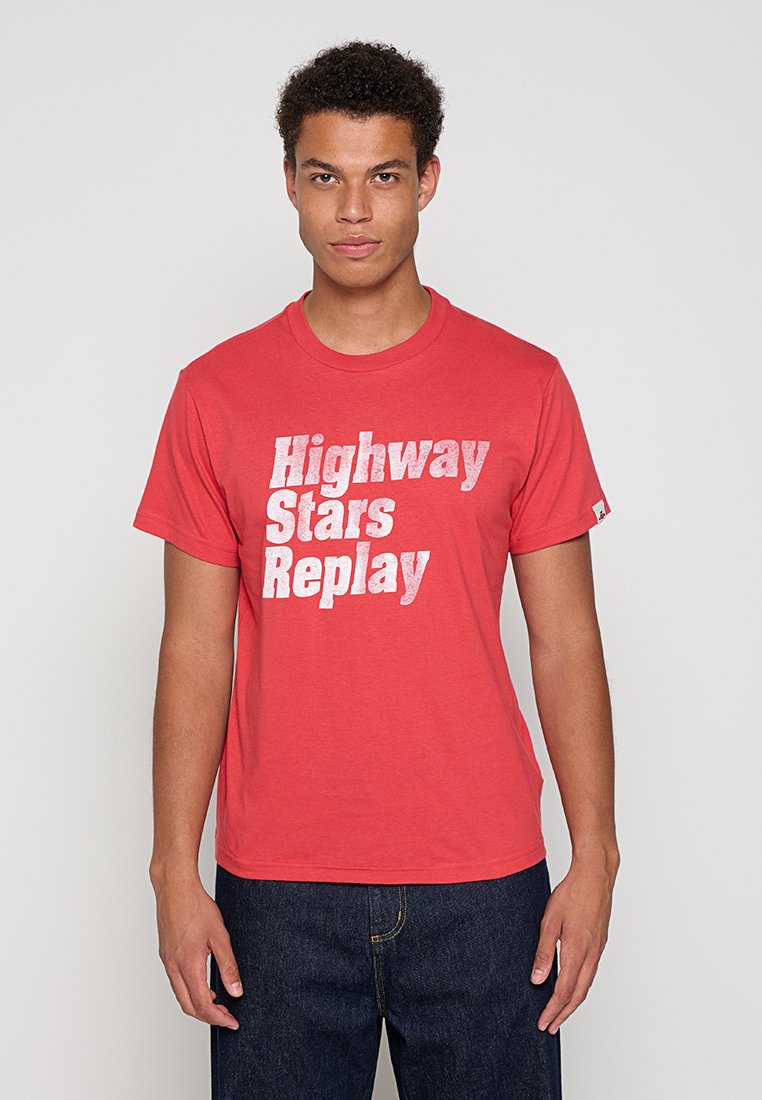 Replay T-shirt print rood