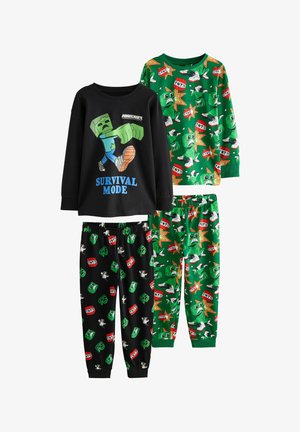 Next, LICENSE JOGGER 2 PACK - Nachtwäsche Set - green black minecraft