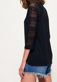 Superdry & Co Jednoduché tričko - mottled dark blue
