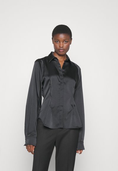 Sara Battaglia PUFF SLEEVE - Πουκαμίσα με κουμπιά - black