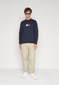 Tommy Hilfiger HILFIGER FLAG SWEATSHIRT - Sweatshirt - desert sky