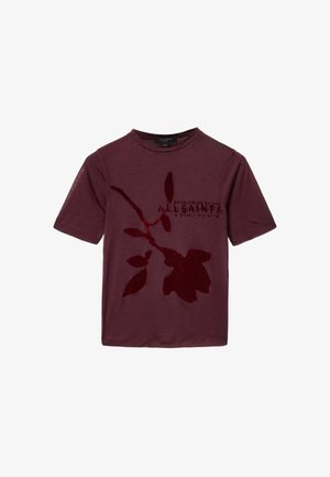 AllSaints, ATHEA SHEER TEE - T-shirts print - burgundy red