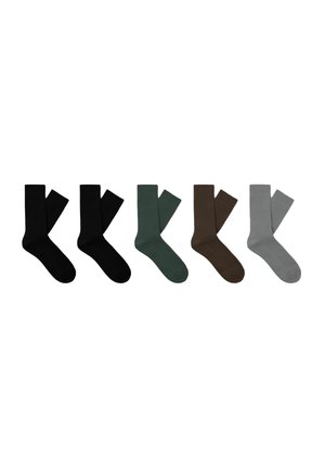 5ER-PACK - Calze - black