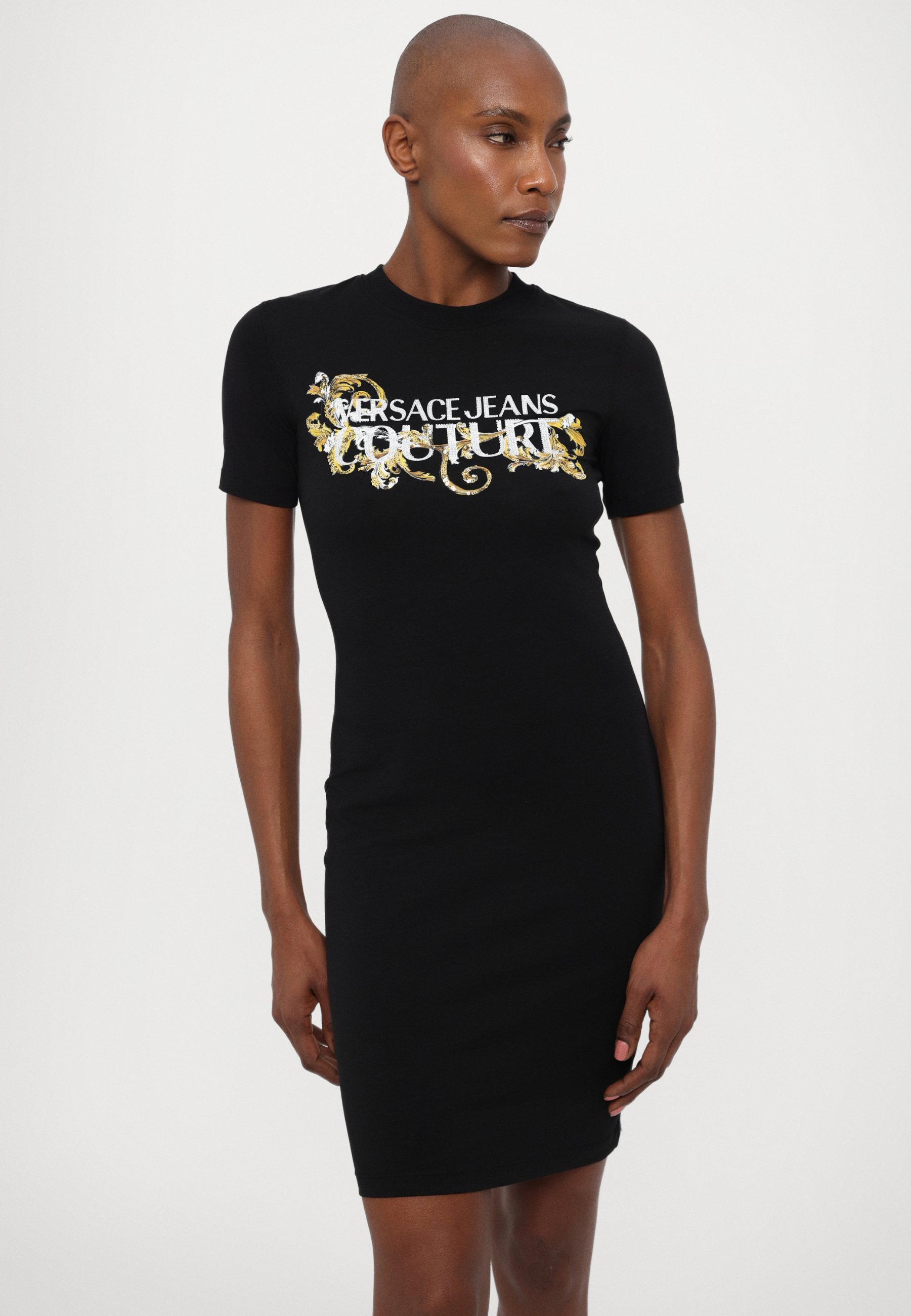 ワンピース VERSACE SS23 Black jersey dress (10100001A01253 1B000) Versace Jersey Dress in Black | Lyst Canada