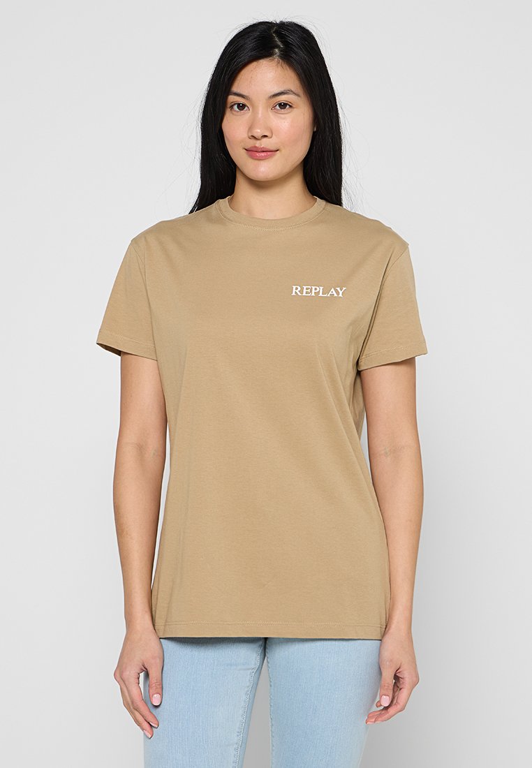 Replay T-shirt basic graniet Replay T-shirt basic graniet