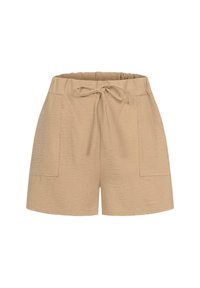 M AUFGESETZTEN TASCHEN - Shorts - camel